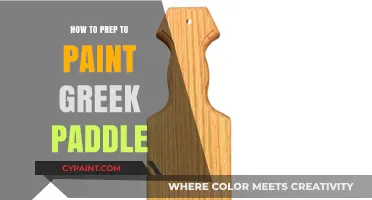 Prepping Your Greek Paddle for Painting: A Step-by-Step Guide