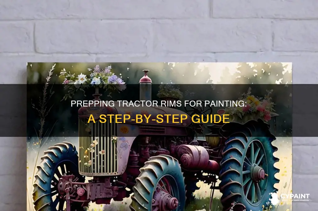 how to prep tractor rims for paint