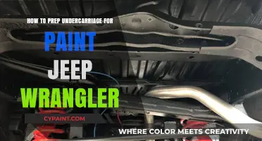 Prepping Your Jeep Wrangler's Undercarriage for a Flawless Paint Job