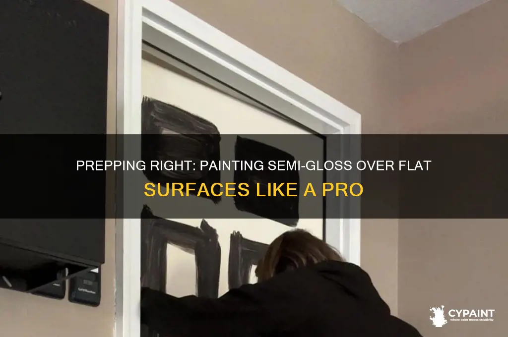 how to prep when you paint semi gloss over flat