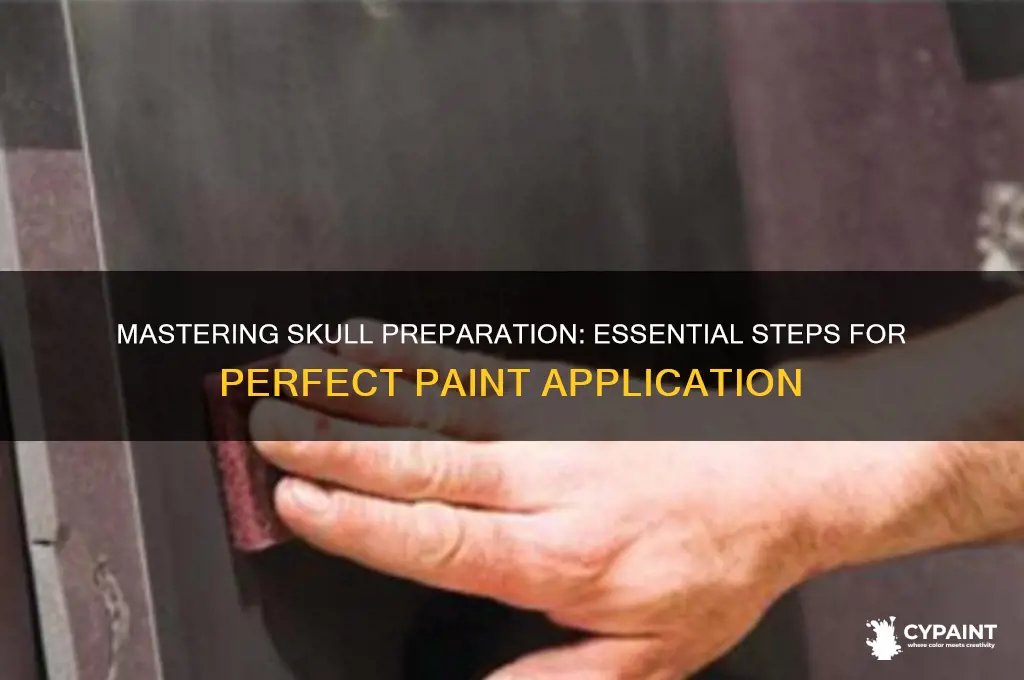 how to prepair s skull for paint
