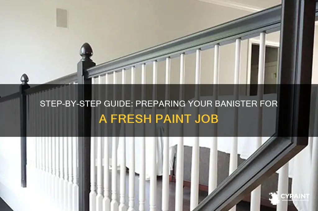 how to prepare a banister for painting