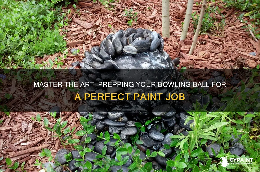 how to prepare a bowling ball for painting
