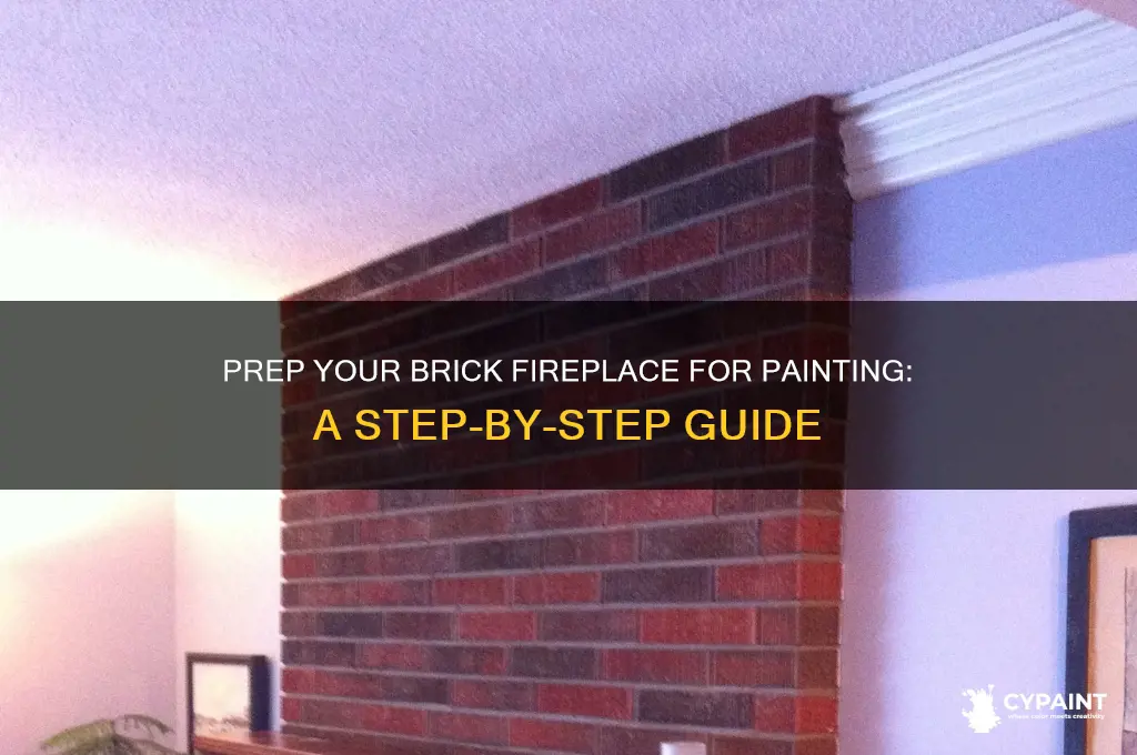 how to prepare a brick firepleace for painting