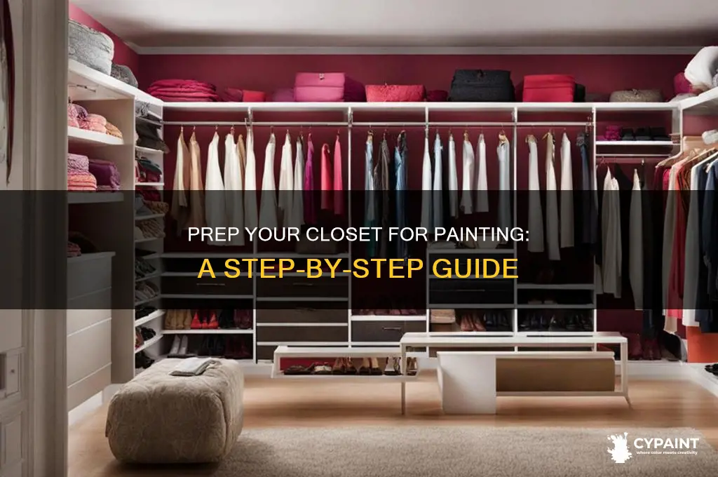 how to prepare a closet for painting