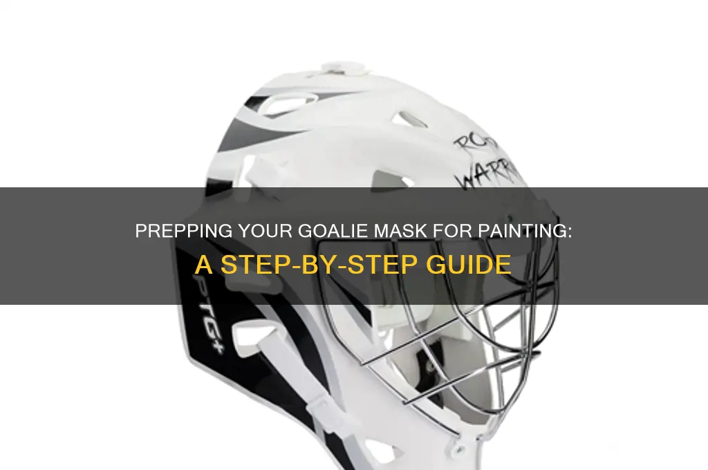 how to prepare a goalie mask for painting