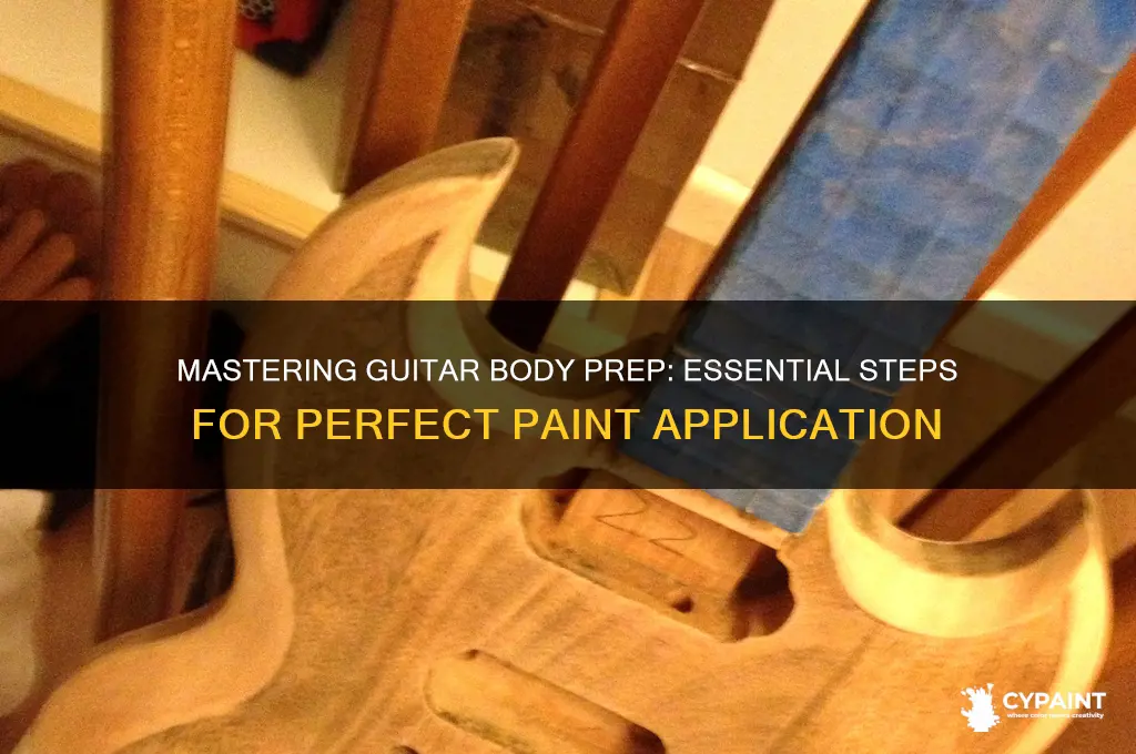 how to prepare a guitar body for paint