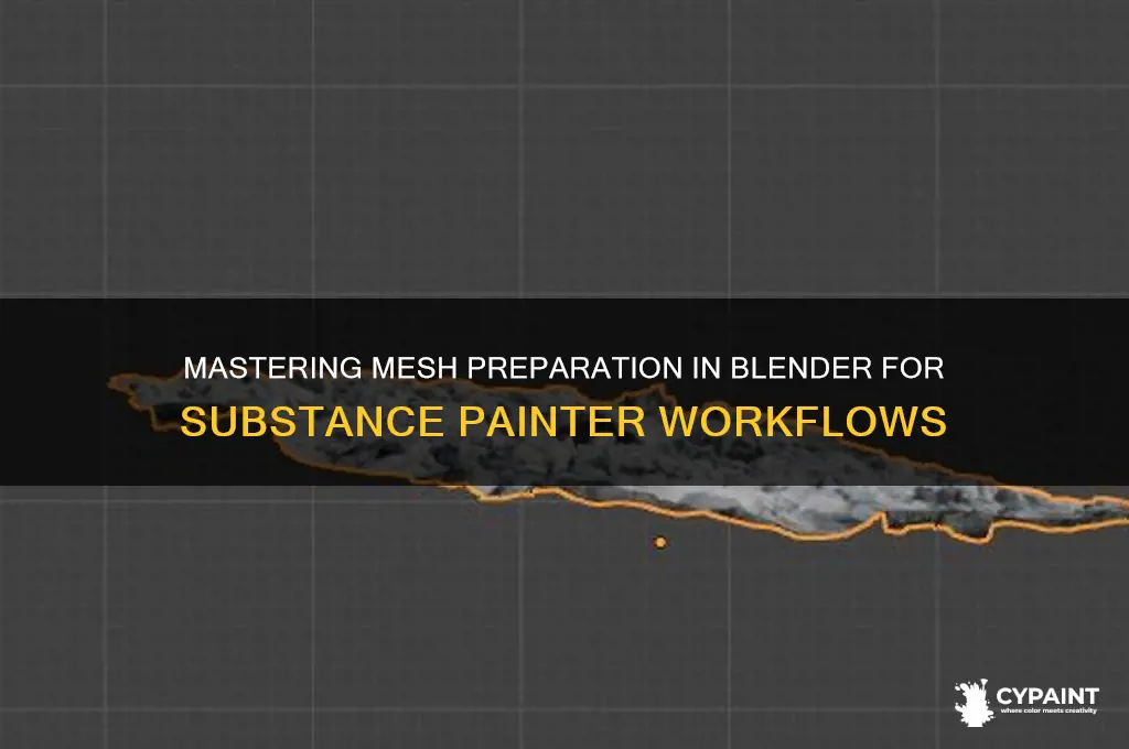 how to prepare a mesh for substance painter in blender