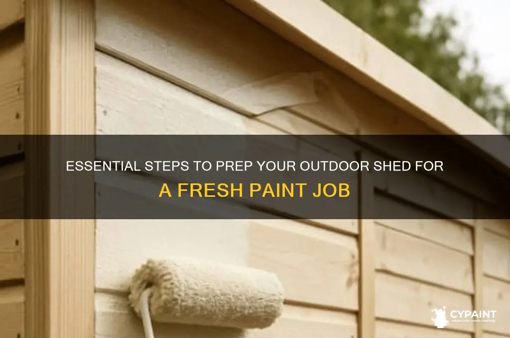 how to prepare a outdoor shed for painting