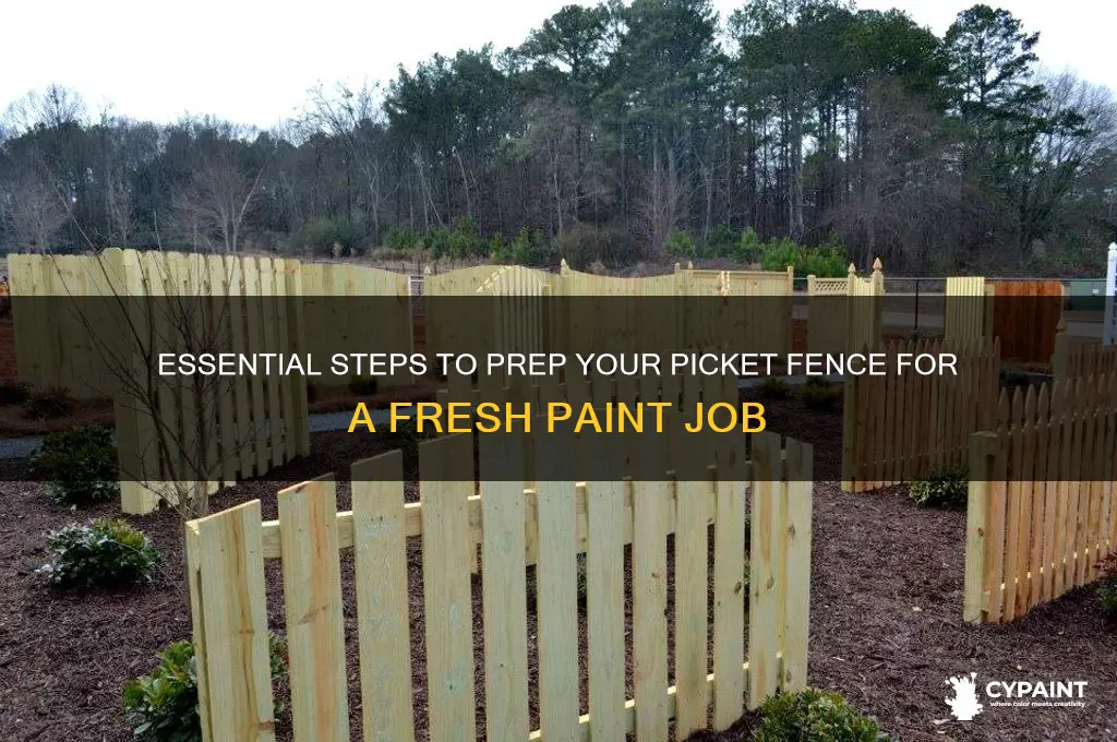 how to prepare a picket fence for painting