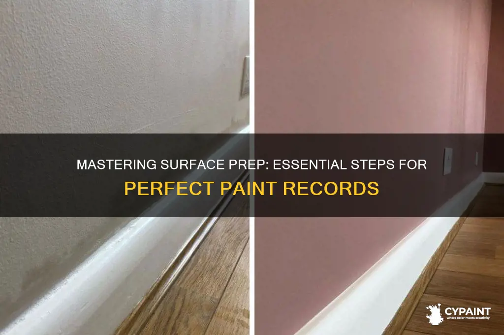 how to prepare a record for painting