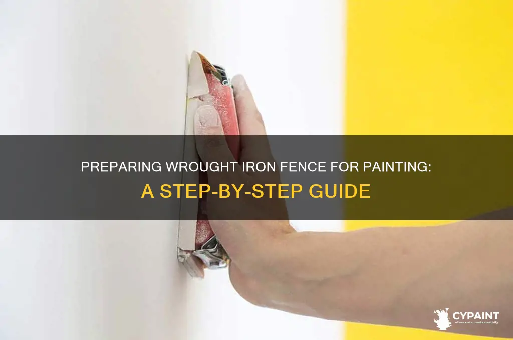 how to prepare a wrought iron fence for painting