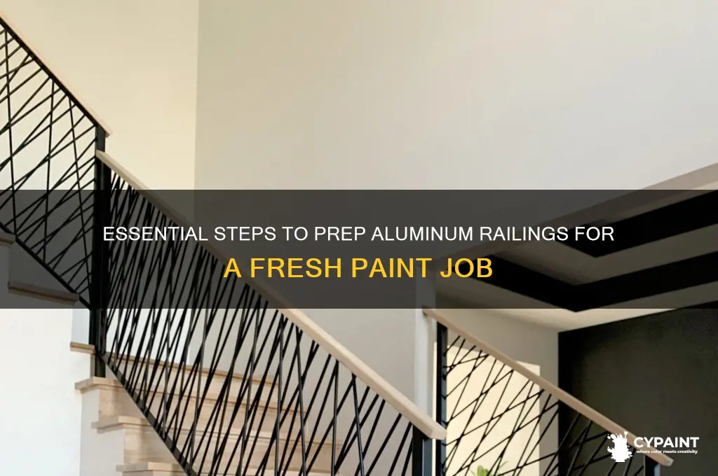 how to prepare aluminum railings for painting
