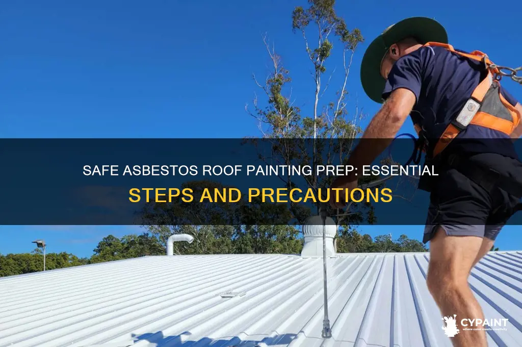 how to prepare an asbestos roof for painting