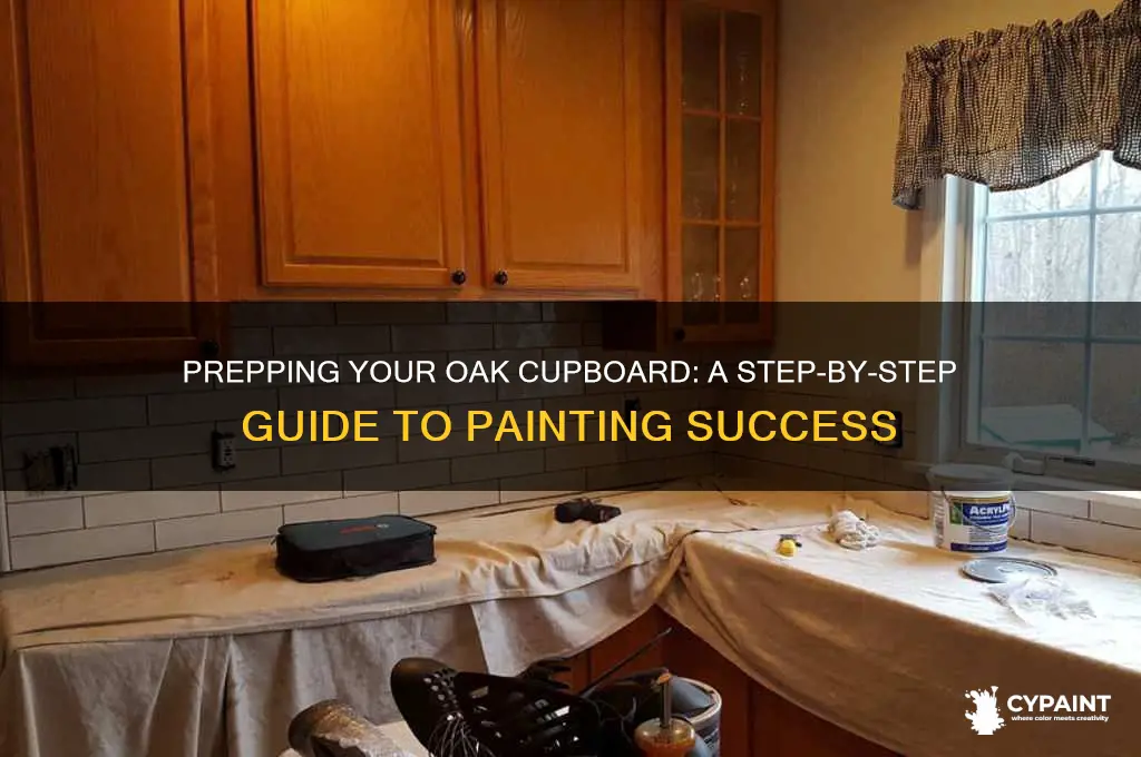 how to prepare an oak cupboard for paint