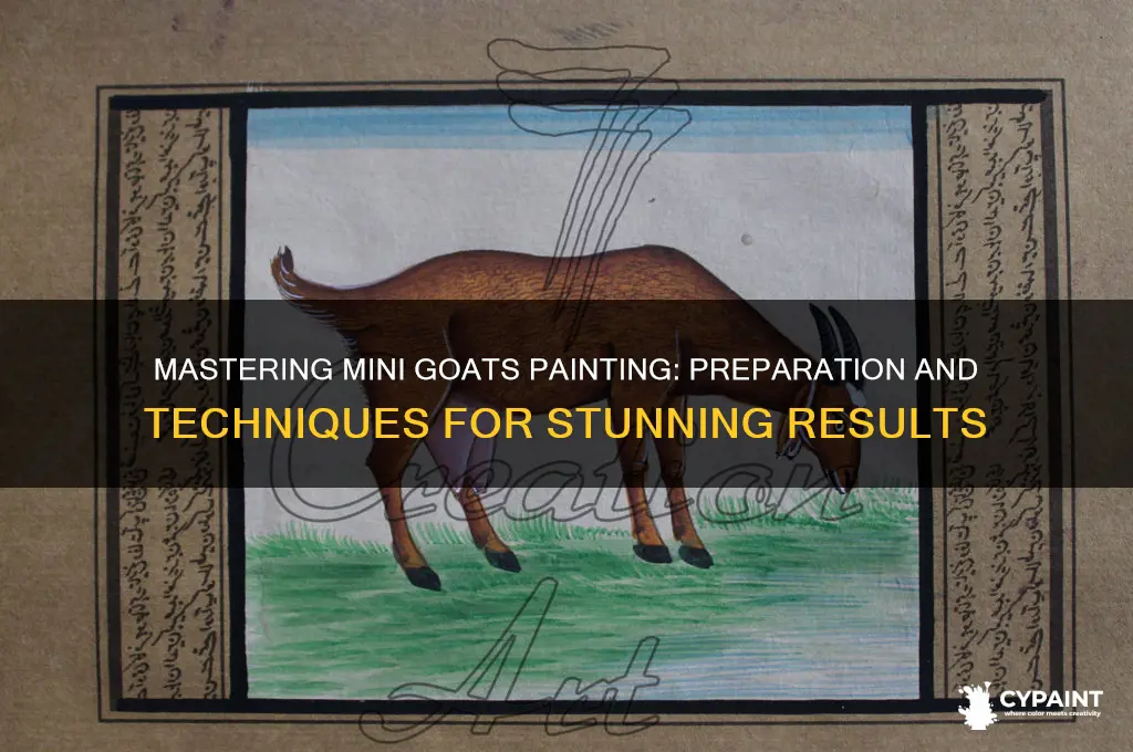 how to prepare and paint mini goatds