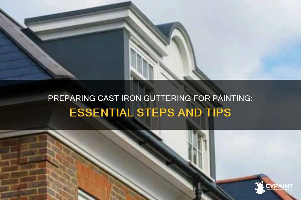 how to prepare cast iron guttering for painting