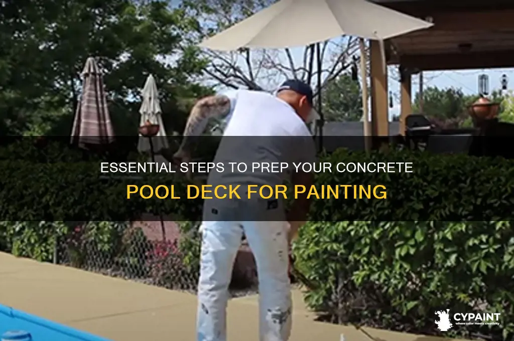 how to prepare concrete pool deck for painting