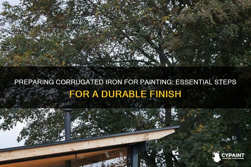 how to prepare corrugated iron for painting