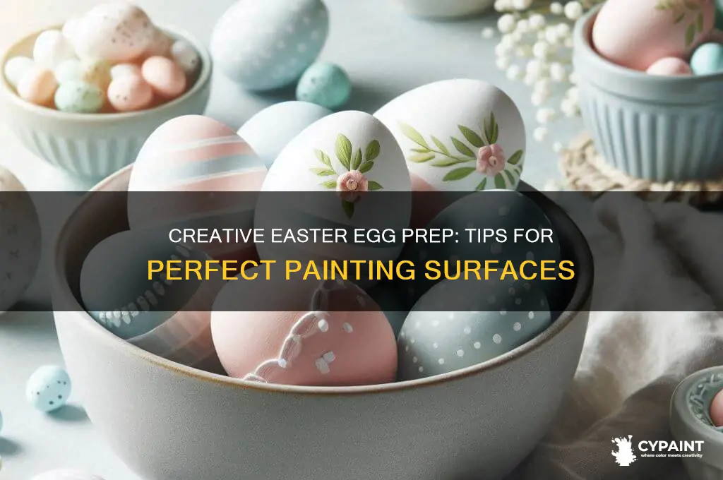 how to prepare easter eggs for painting