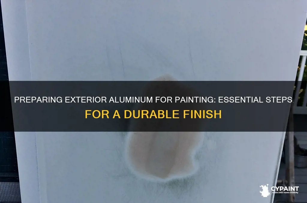 how to prepare exterior aluminum for painting