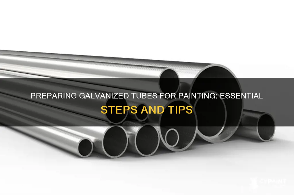 how to prepare galvanized tube for paint