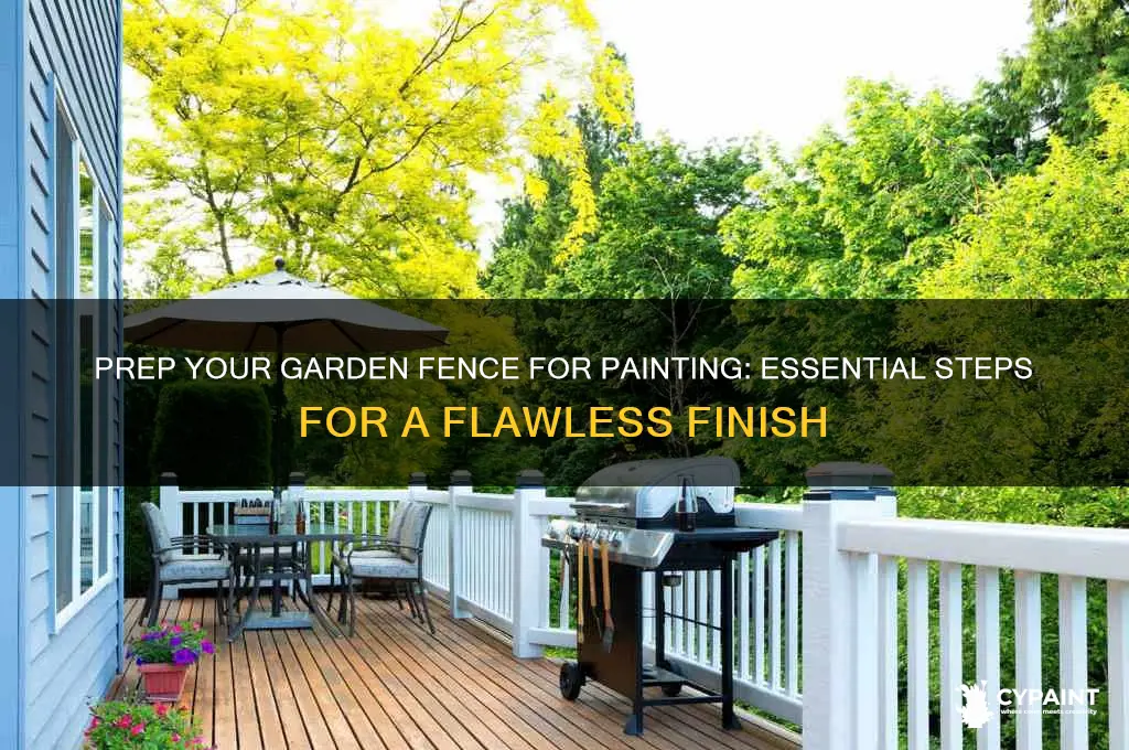 how to prepare garden fence for painting