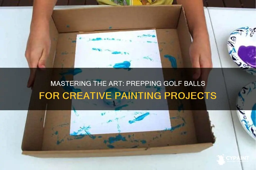 how to prepare golf balls for painting