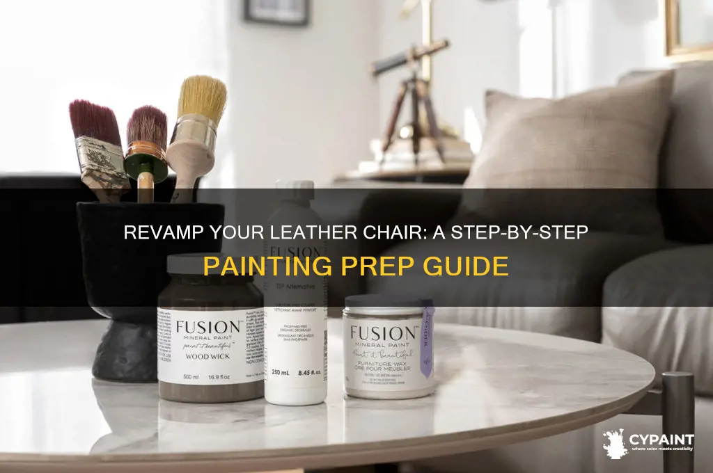 how to prepare leather chair for painting