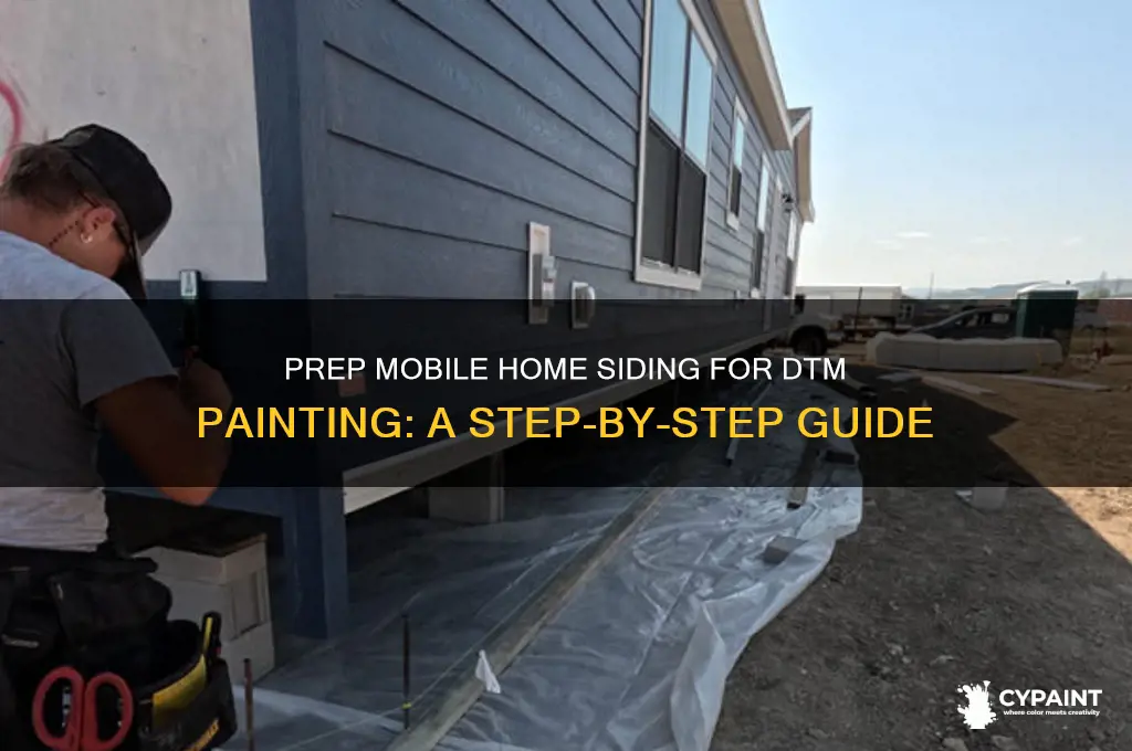 how to prepare mobile home siding for painting with dtm