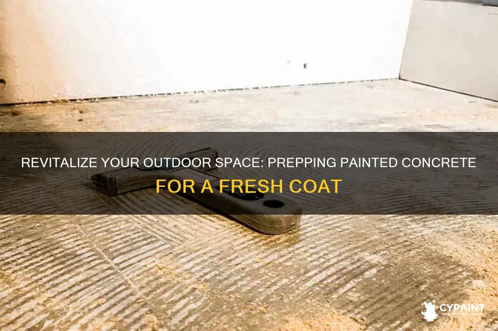how to prepare painted outdoor concrete for repainting