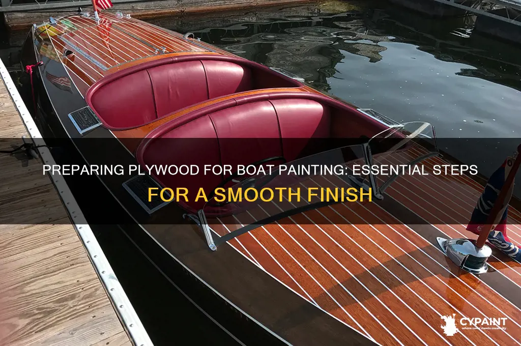 how to prepare plywood for painting on boat