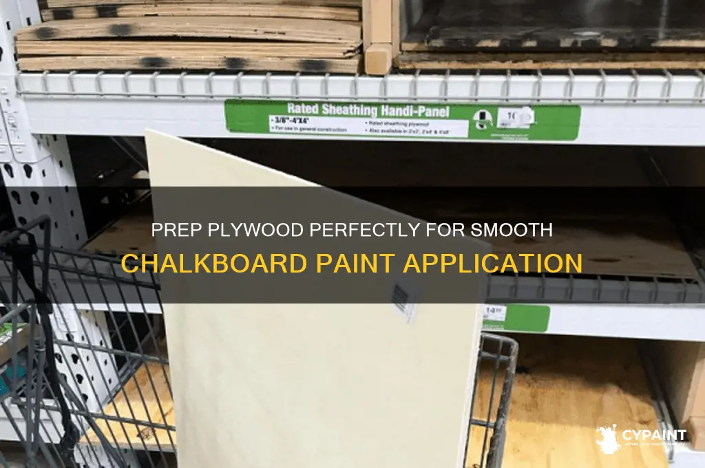 how to prepare plywood surface for chalboard paint