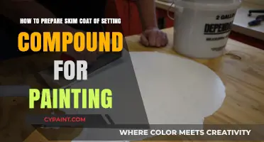 Mastering Skim Coating: Prepping Setting Compound for a Flawless Paint Finish