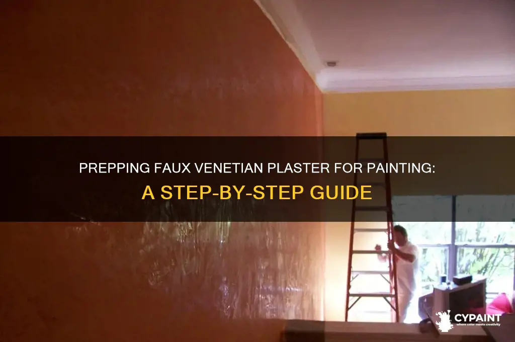 how to prepare surface to paint over faux venetian plaster
