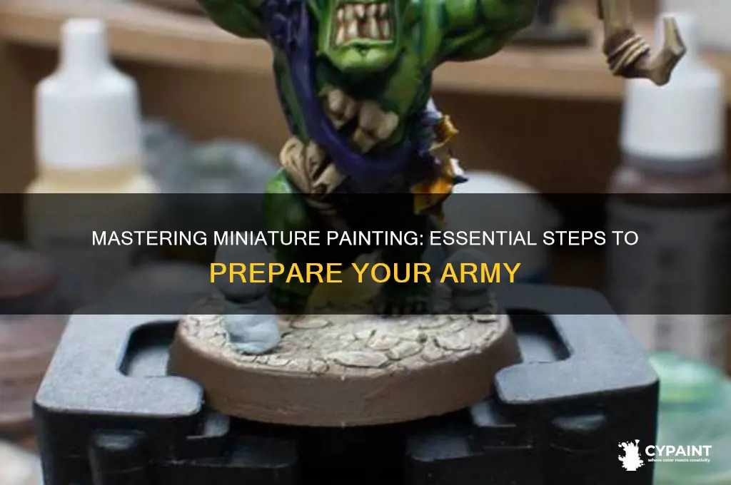 how to prepare to paint your army
