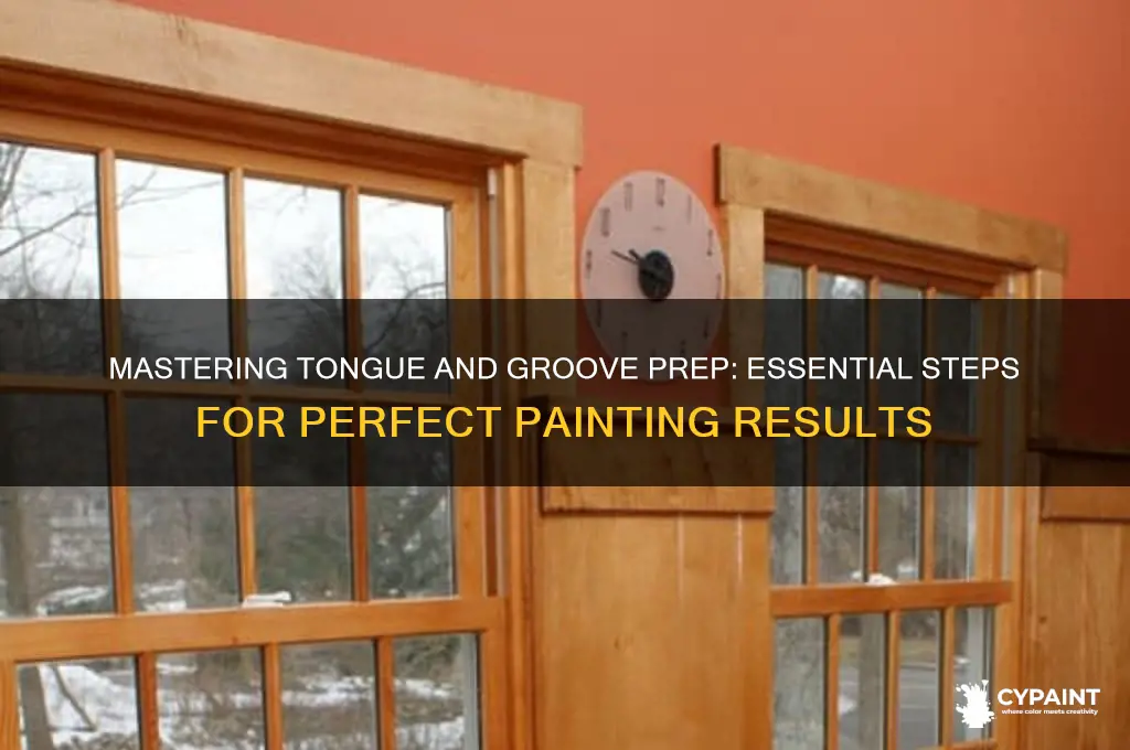 how to prepare tongue and groove for painting