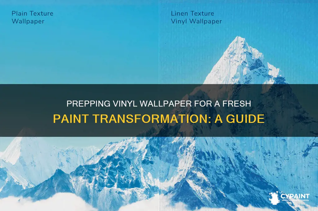 how to prepare vinyl wallpaper for painting