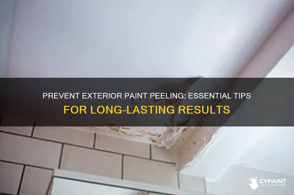 how to prevent exterior paint from peeling