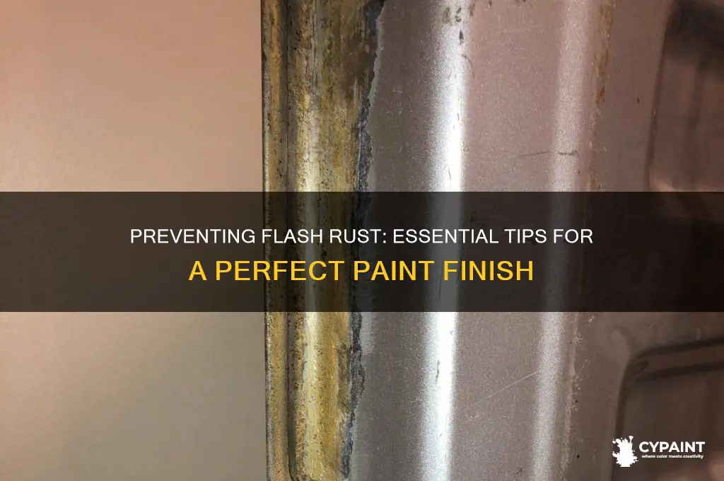 how to prevent flash rust before painting