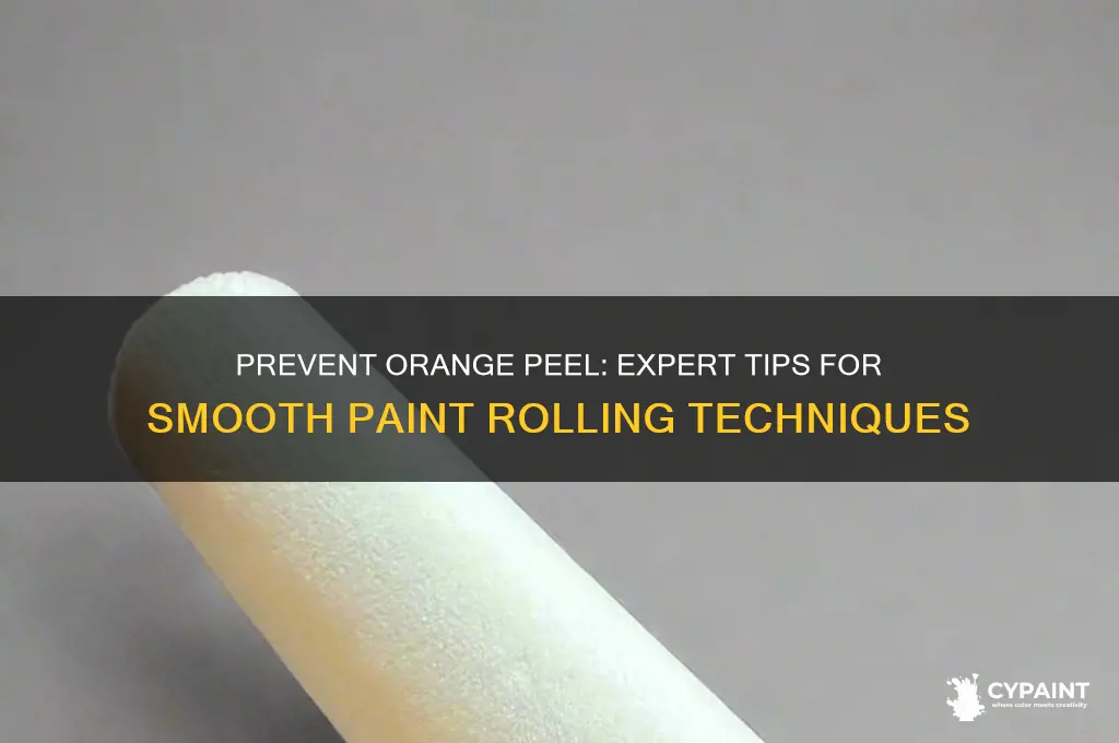 how to prevent orange peel when rolling paint