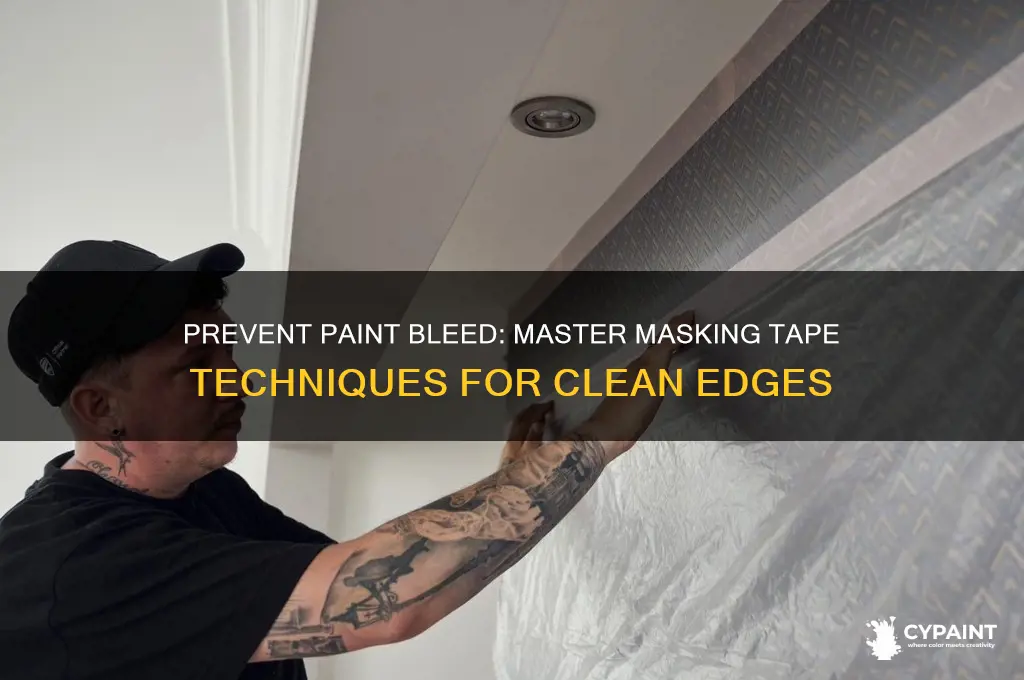 how to prevent paint bleed under masking tape
