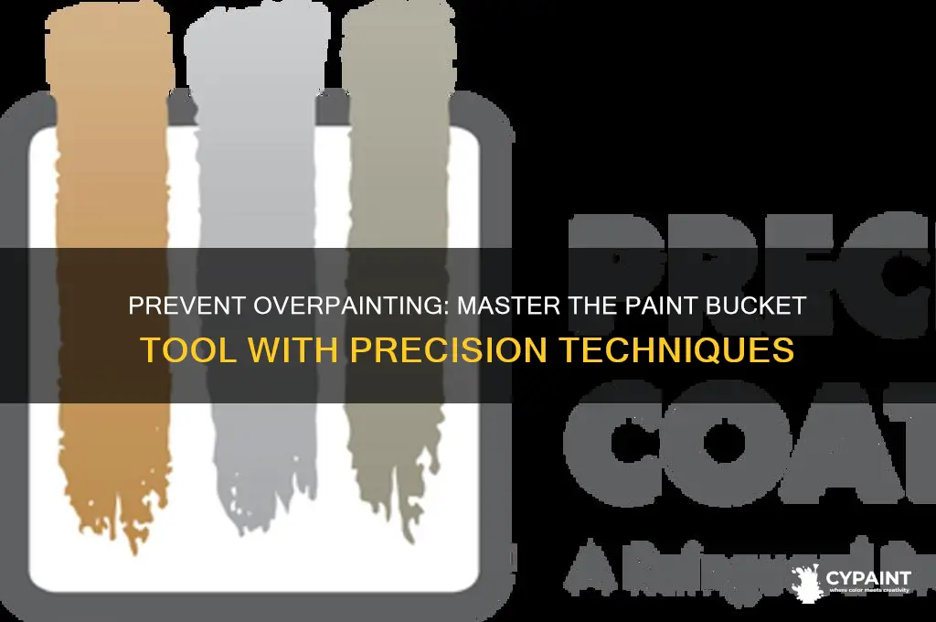 how to prevent paint bucket tool from overpainting
