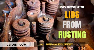 Prevent Rust on Paint Can Lids: Simple Storage Solutions