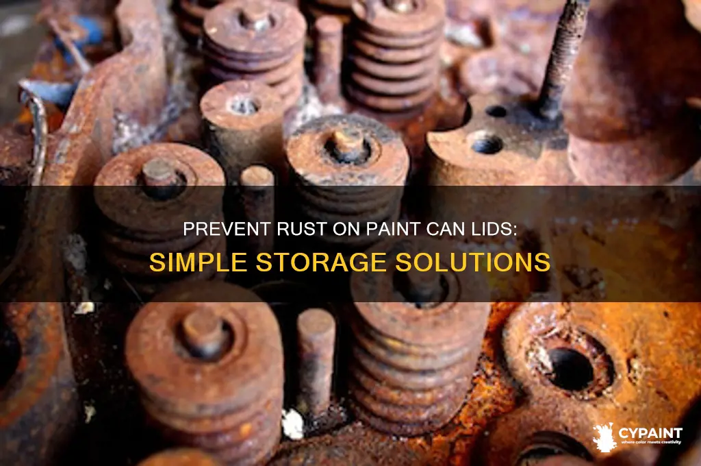 how to prevent paint can lids from rusting