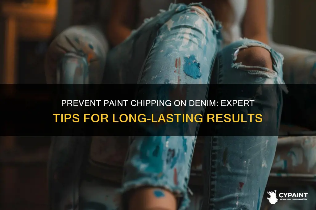 how to prevent paint chipping of denim