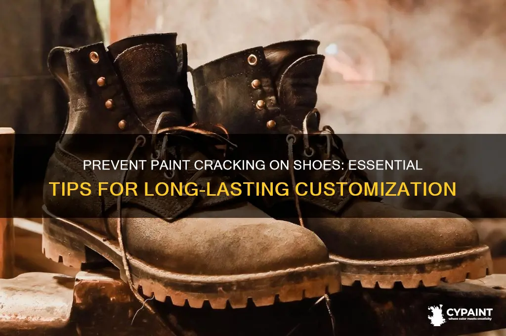 how to prevent paint cracking on shoes
