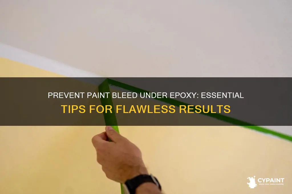 how to prevent paint from bleeding under epoxy