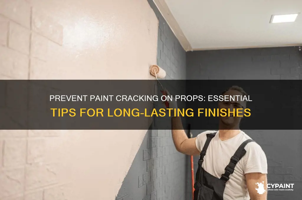 how to prevent paint from cracking on props
