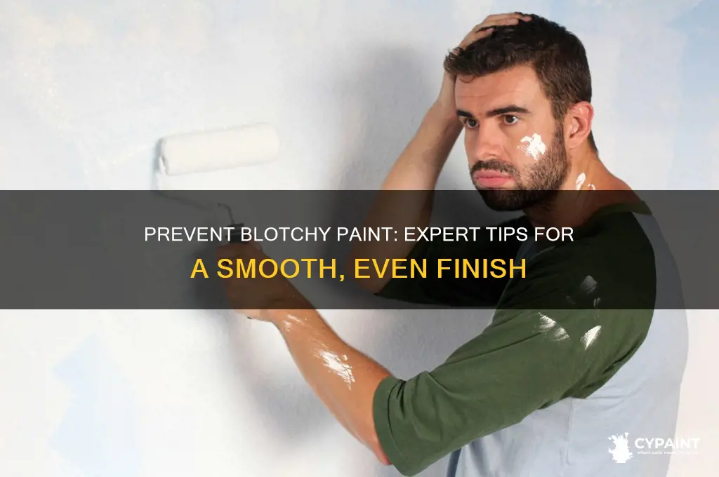 how to prevent paint from looking blotched